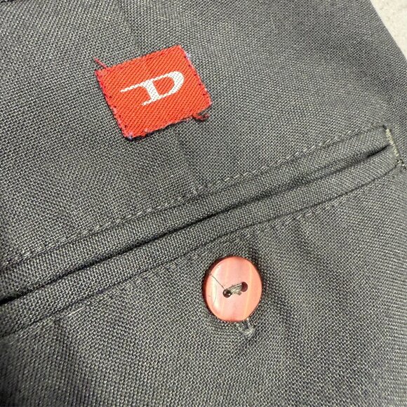 Diesel Adventure Mens Chino Pants Viscose Blend Twill Trousers Grey 34x26 - Picture 10 of 10